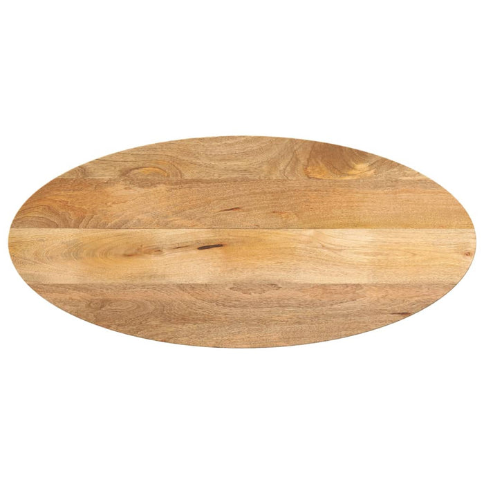 Blat de masă oval, 140x60x3,8 cm, lemn masiv de mango WALTI