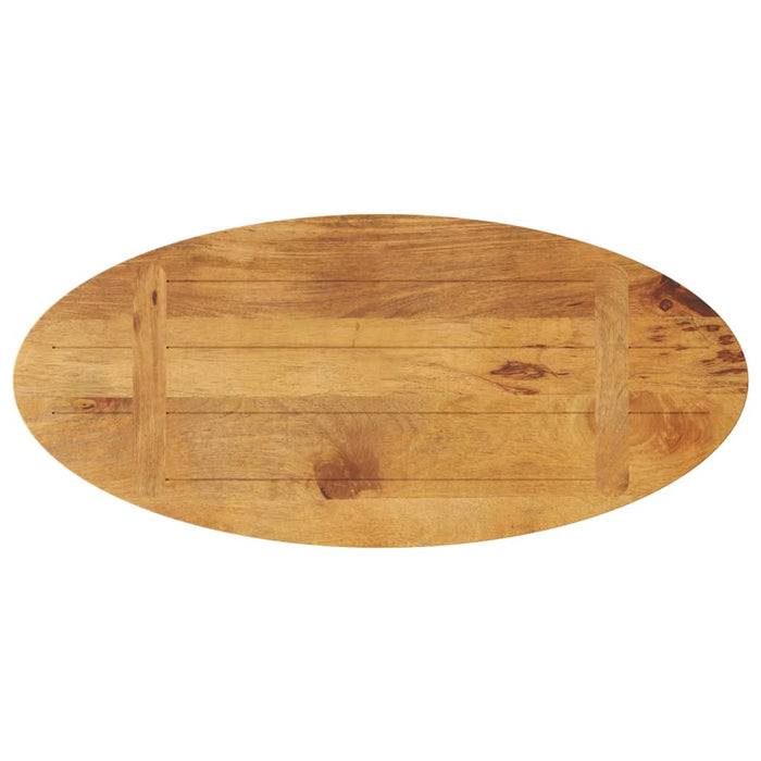 Blat de masă oval, 80x40x2,5 cm, lemn masiv de mango WALTI