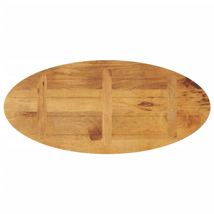 Blat de masă oval, 110x50x2,5 cm, lemn masiv de mango WALTI