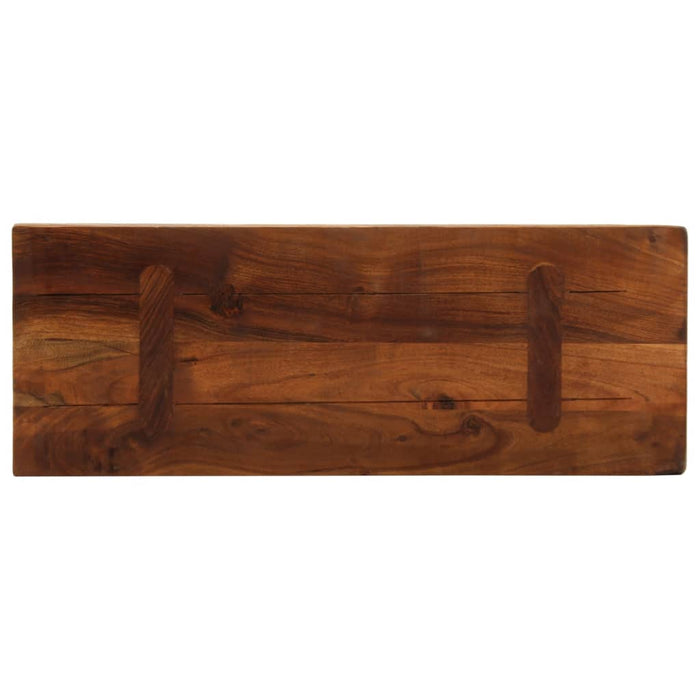 Blat de masă, 90x30x2,5 cm, dreptunghiular, lemn masiv reciclat WALTI