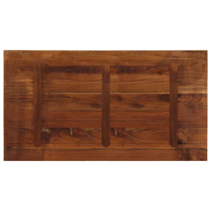 Blat de masă, 110x60x3,8cm, dreptunghiular, lemn masiv reciclat WALTI