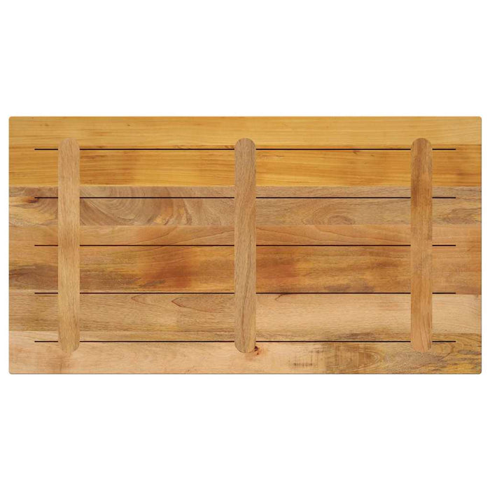 Blat masă 100x60x2,5 cm dreptunghiular lemn masiv mango brut WALTI