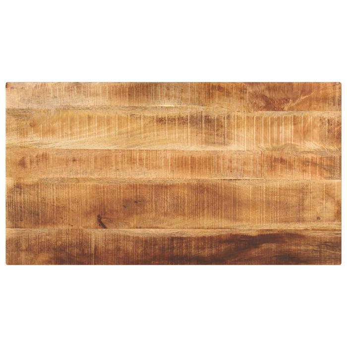 Blat masă, 100x50x3,8 cm, dreptunghiular, lemn masiv mango brut - WALTI WALTI