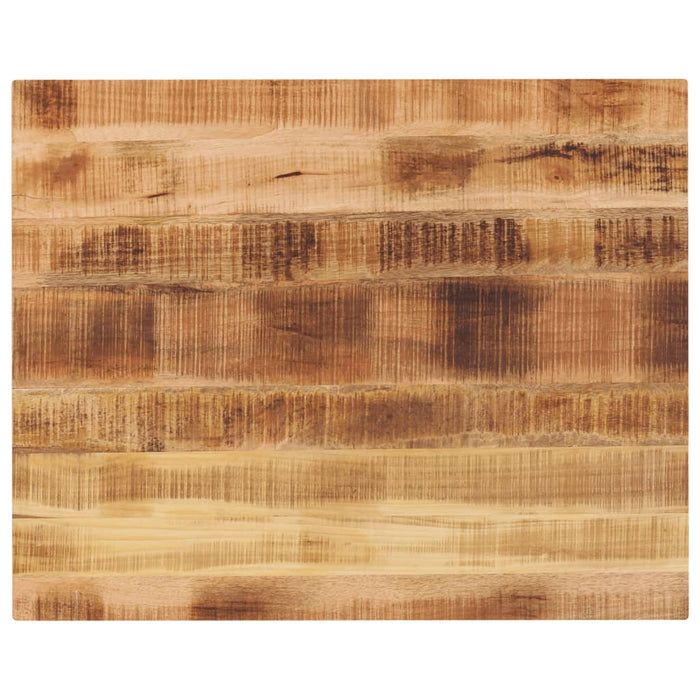 Blat masă, 100x80x3,8 cm, dreptunghiular, lemn masiv mango brut WALTI