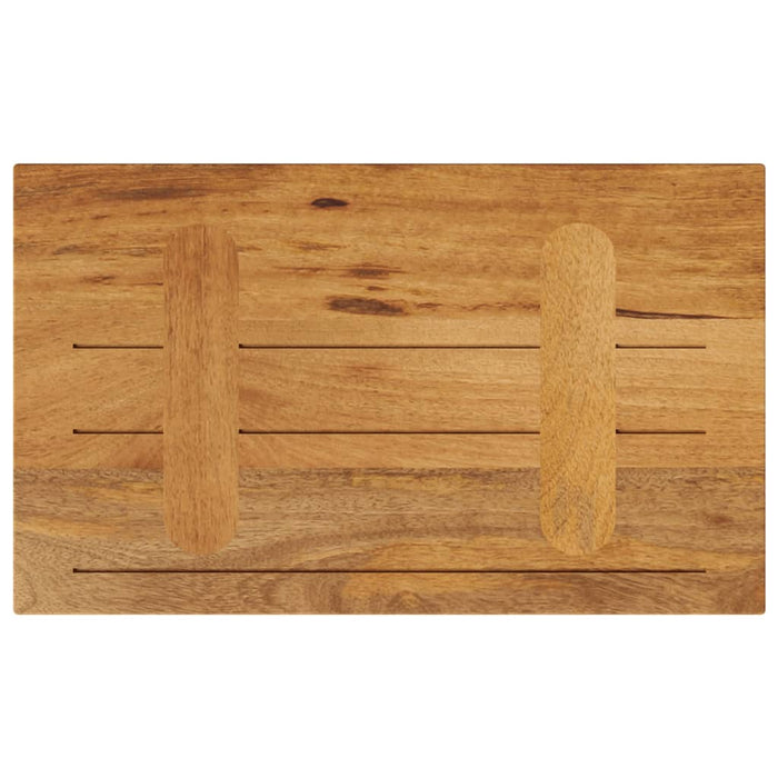 Blat masă 60x30x2,5 cm lemn masiv dreptunghiular de mango WALTI