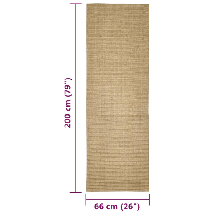 Covor din sisal pentru ansamblu de zgâriat, 66x200 cm - WALTI WALTI
