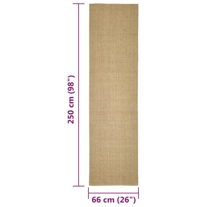 Covor din sisal pentru ansamblu de zgâriat, 66x250 cm - WALTI WALTI