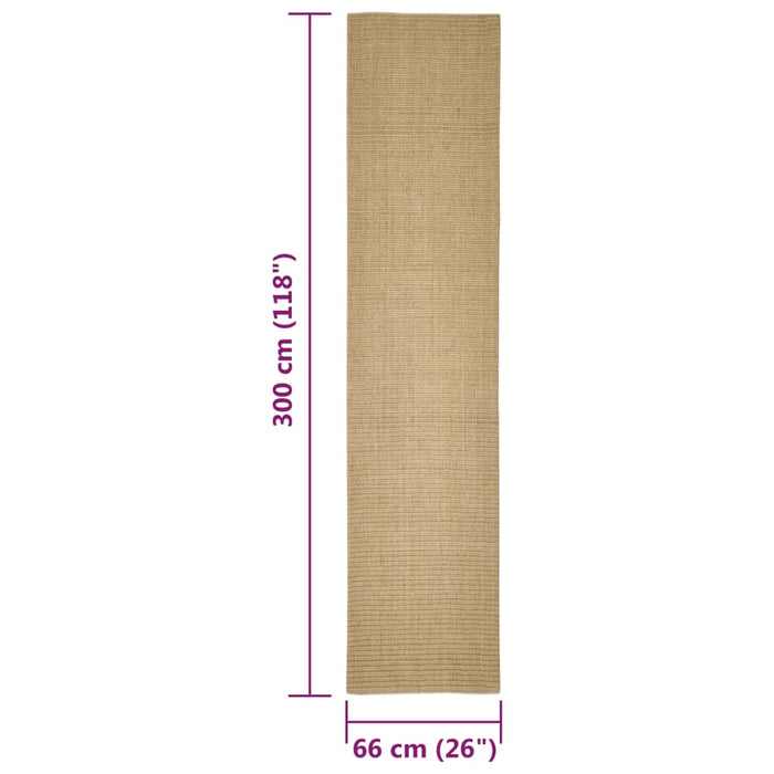 Covor din sisal pentru ansamblu de zgâriat, 66x300 cm - WALTI WALTI