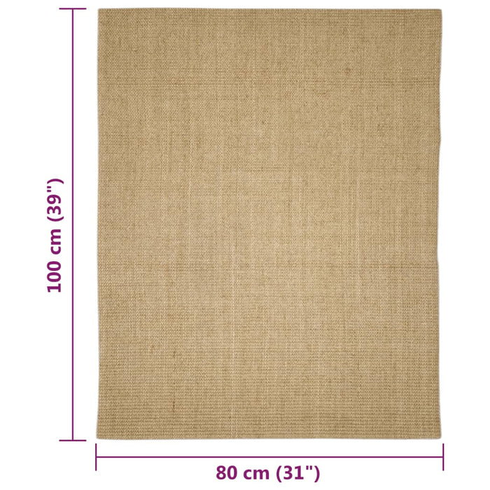 Covor sisal pentru stâlp de zgâriat, 80x100 cm - WALTI WALTI