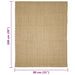Covor sisal pentru stâlp de zgâriat, 80x100 cm - WALTI WALTI