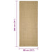Covor din sisal pentru ansamblu de zgâriat, 80x200 cm - WALTI WALTI