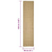 Covor din sisal pentru stâlp de zgâriat, 80x350 cm - WALTI WALTI