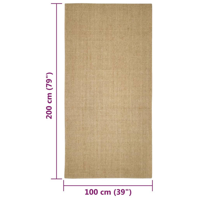 Covor din sisal pentru stâlp de zgâriat, 100x200 cm - WALTI WALTI