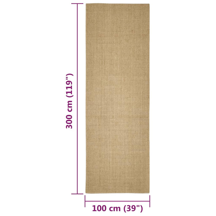 Covor din sisal pentru stâlp de zgâriat, 100x300 cm - WALTI WALTI