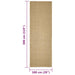 Covor din sisal pentru stâlp de zgâriat, 100x300 cm - WALTI WALTI