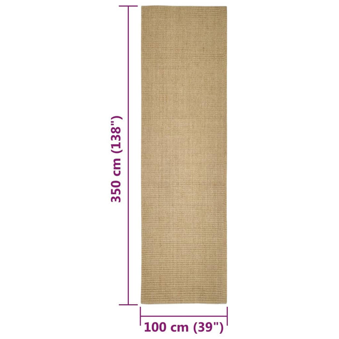 Covor din sisal pentru stâlp de zgâriat, 100x350 cm - WALTI WALTI