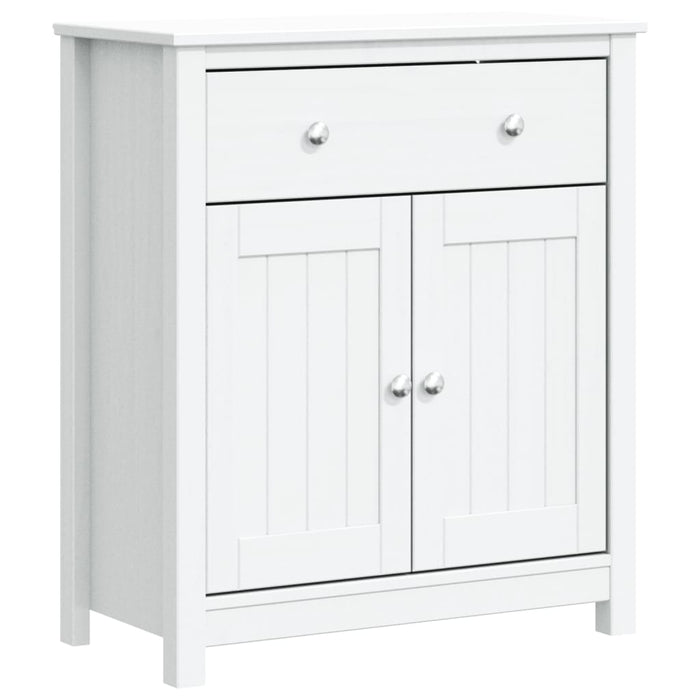 Dulap de baie BERG, alb, 69,5x34x80 cm, lemn masiv de pin - WALTI WALTI