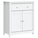 Dulap de baie BERG, alb, 69,5x34x80 cm, lemn masiv de pin - WALTI WALTI