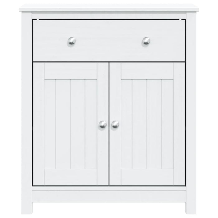 Dulap de baie BERG, alb, 69,5x34x80 cm, lemn masiv de pin - WALTI WALTI