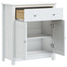 Dulap de baie BERG, alb, 69,5x34x80 cm, lemn masiv de pin - WALTI WALTI