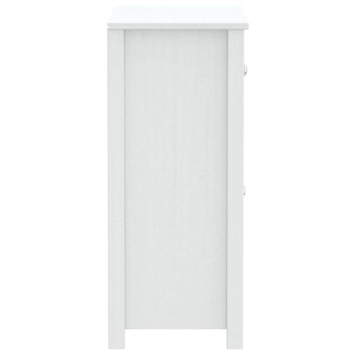 Dulap de baie BERG, alb, 69,5x34x80 cm, lemn masiv de pin - WALTI WALTI