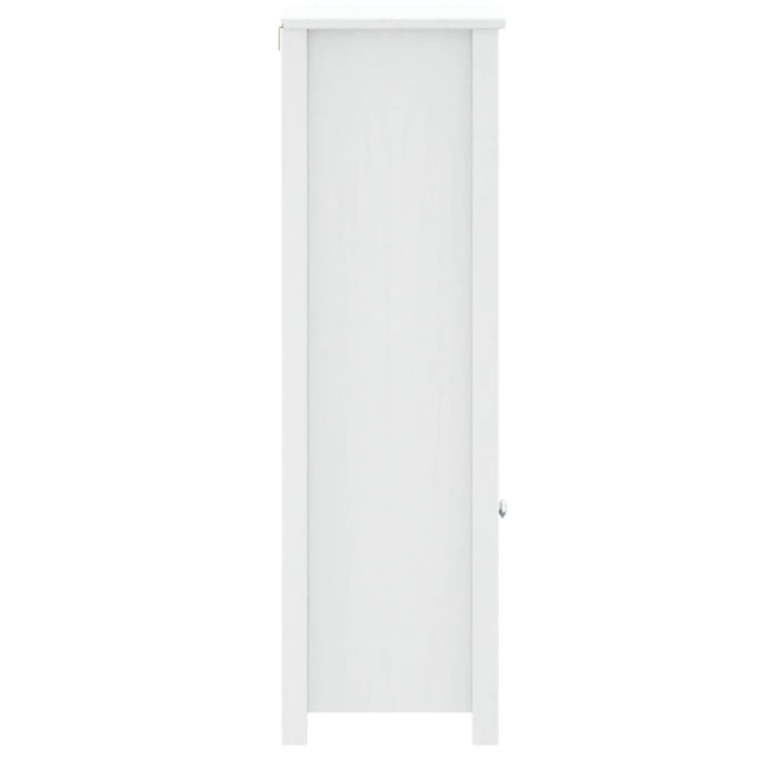 Dulap de baie BERG, alb, 40x34x110 cm, lemn masiv de pin - WALTI WALTI