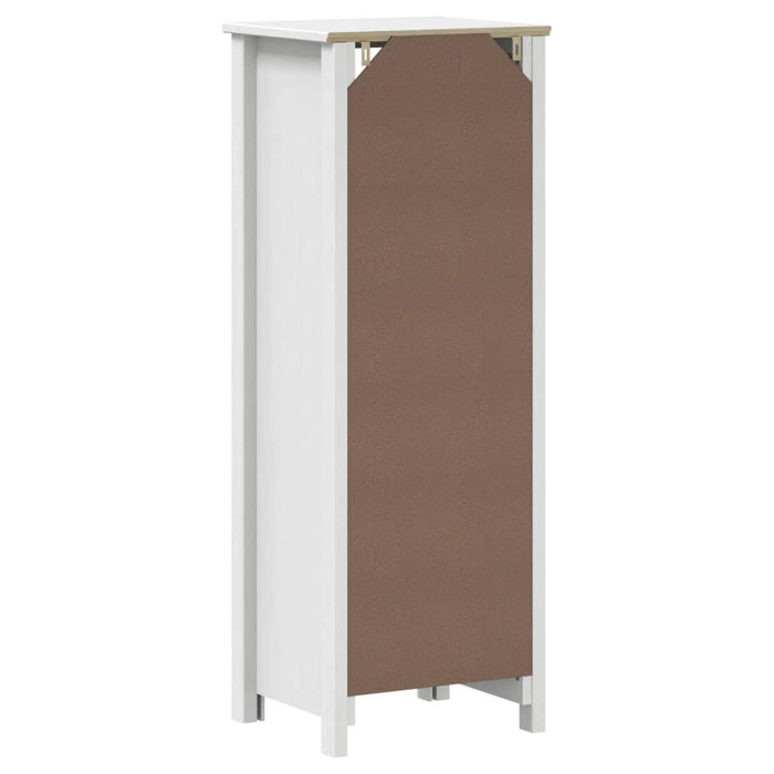 Dulap de baie BERG, alb, 40x34x110 cm, lemn masiv de pin - WALTI WALTI