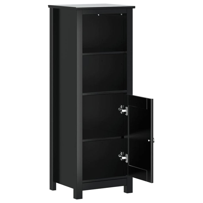 Dulap de baie BERG, negru, 40x34x110 cm, lemn masiv de pin - WALTI WALTI