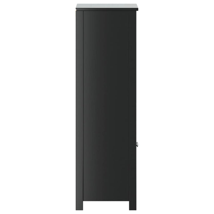 Dulap de baie BERG, negru, 40x34x110 cm, lemn masiv de pin - WALTI WALTI