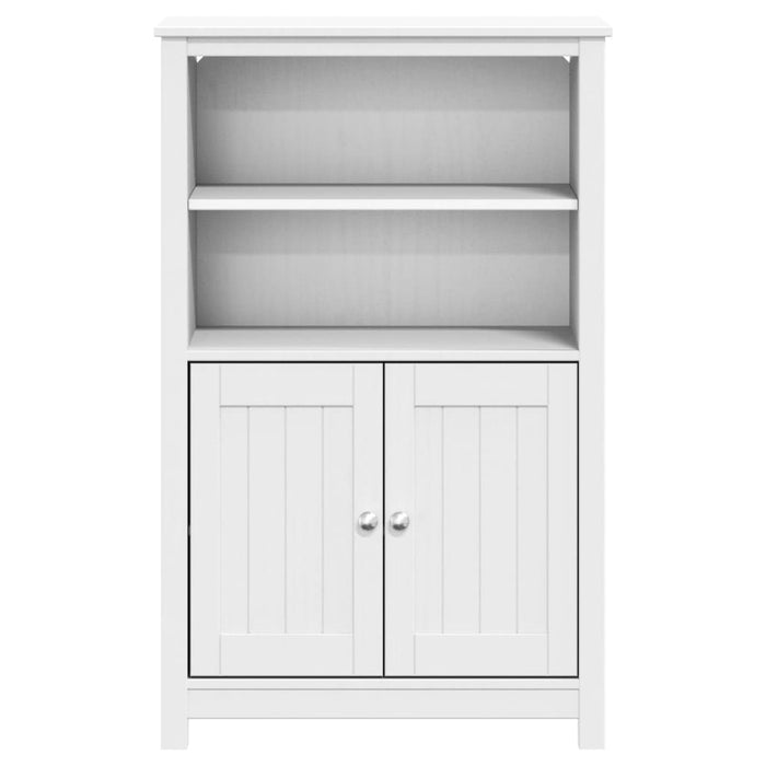 Dulap de baie BERG, alb, 69,5x34x110 cm, lemn masiv de pin - WALTI WALTI