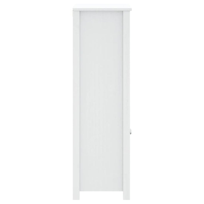 Dulap de baie BERG, alb, 69,5x34x110 cm, lemn masiv de pin - WALTI WALTI