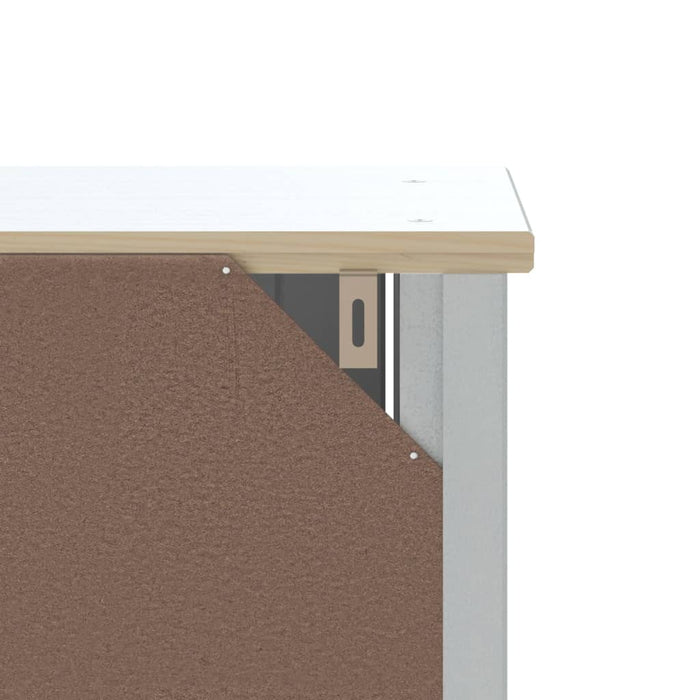 Dulap de baie BERG, alb, 69,5x34x110 cm, lemn masiv de pin - WALTI WALTI