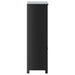 Dulap de baie BERG, negru, 69,5x34x110 cm, lemn masiv de pin - WALTI WALTI