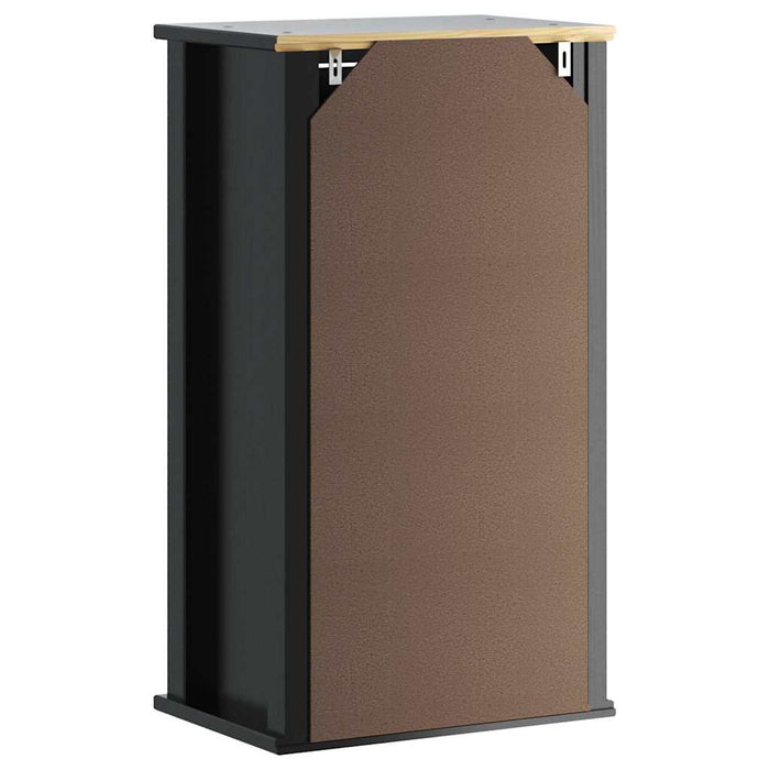 Dulap de baie de perete "BERG" negru, 40x27x71,5 cm, lemn pin - WALTI WALTI