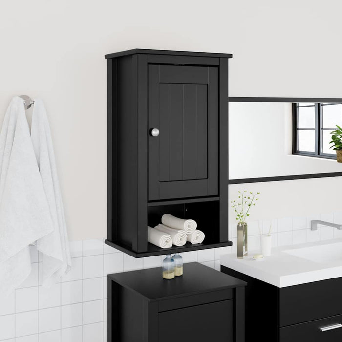 Dulap de baie de perete "BERG" negru, 40x27x71,5 cm, lemn pin - WALTI WALTI