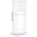 Depozitare deasupra toaletei „BERG” negru 60x27x164,5 cm lemn - WALTI WALTI