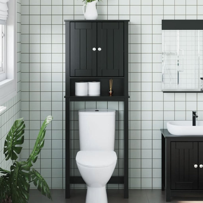 Depozitare deasupra toaletei „BERG” negru 60x27x164,5 cm lemn - WALTI WALTI