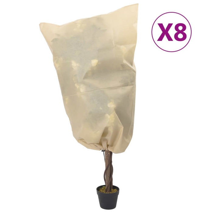 Huse pentru plante din fleece cu șnur 8 buc. 70 g/m² 0,8x1 m WALTI