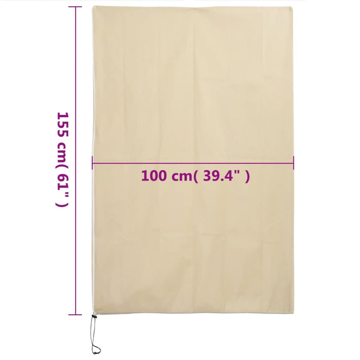Huse de plante din fleece cu fermoar 4 buc. 70 g/m² 1x1,55 m - WALTI WALTI