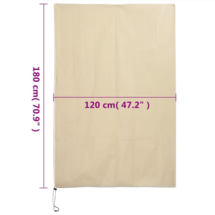 Huse de plante din fleece cu fermoar 4 buc. 70 g/m² 1,2x1,8 m - WALTI WALTI