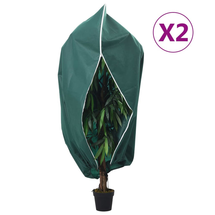 Huse pentru plante din fleece cu fermoar 2 buc 70 g/m² 2,36x2 m - WALTI WALTI