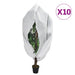 Protecții fleece plante, fermoar, 10 buc, 70 g/m² 1,55x1,55 m - WALTI WALTI