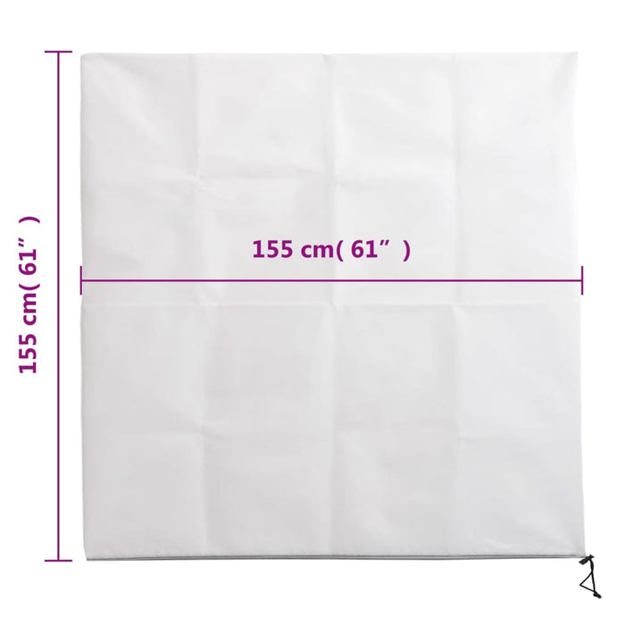 Protecții fleece plante, fermoar, 10 buc, 70 g/m² 1,55x1,55 m - WALTI WALTI