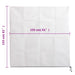 Protecții fleece plante, fermoar, 10 buc, 70 g/m² 1,55x1,55 m - WALTI WALTI