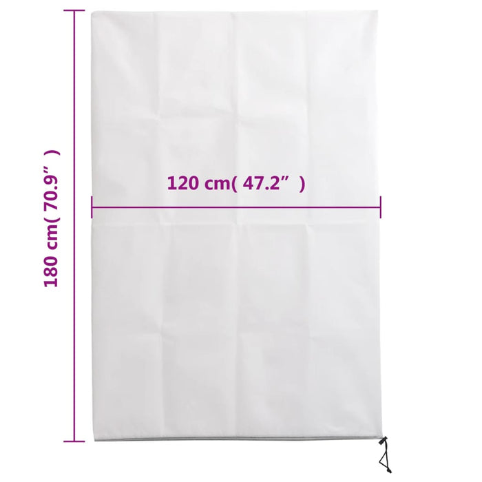 Huse de plante din fleece cu fermoar 10 buc. 70 g/m² 1,2x1,8 m - WALTI WALTI