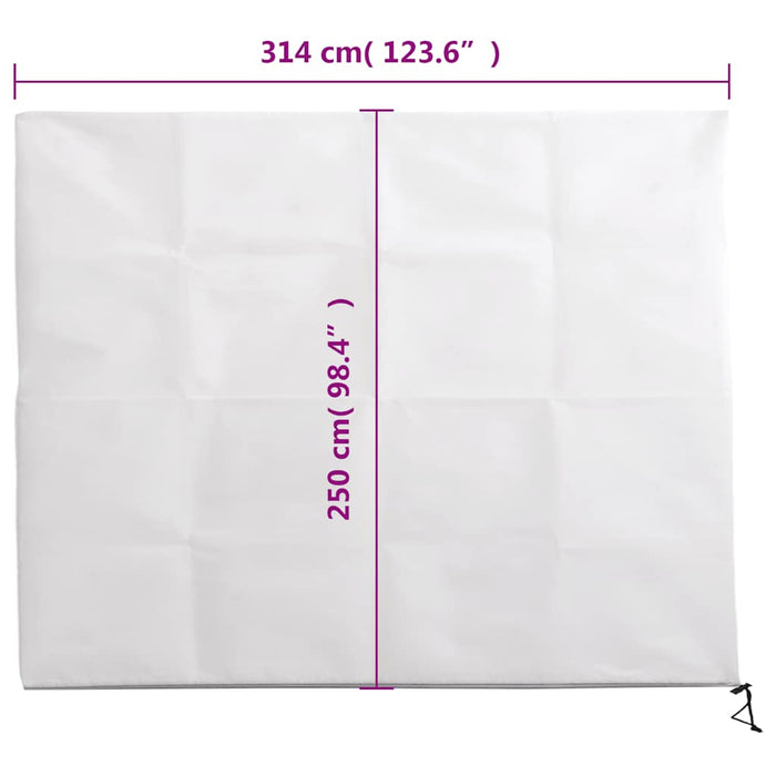 Huse de plante din fleece cu fermoar 4 buc. 70 g/m² 3,14x2,5 m - WALTI WALTI