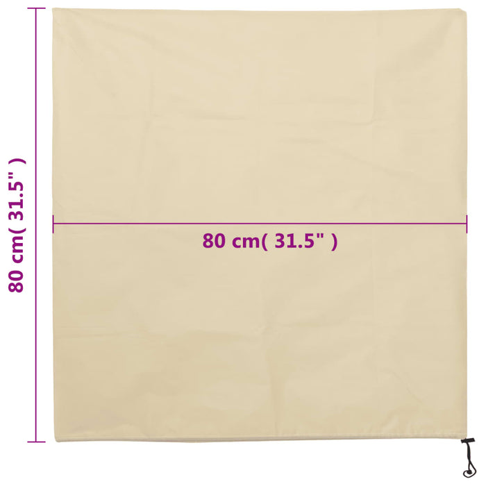Huse pentru plante din fleece cu șnur 12 buc. 70 g/m² 0,8x0,8 m - WALTI WALTI