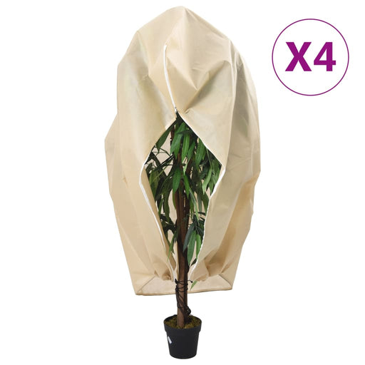 Protecții fleece pentru plante, fermoar, 4 buc 70 g/m² 2,36x2 m - WALTI WALTI