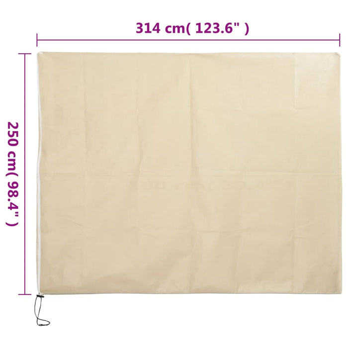 Protecție de fleece plante cu fermoar 4 buc 70 g/m² 3,14x2,5 m - WALTI WALTI