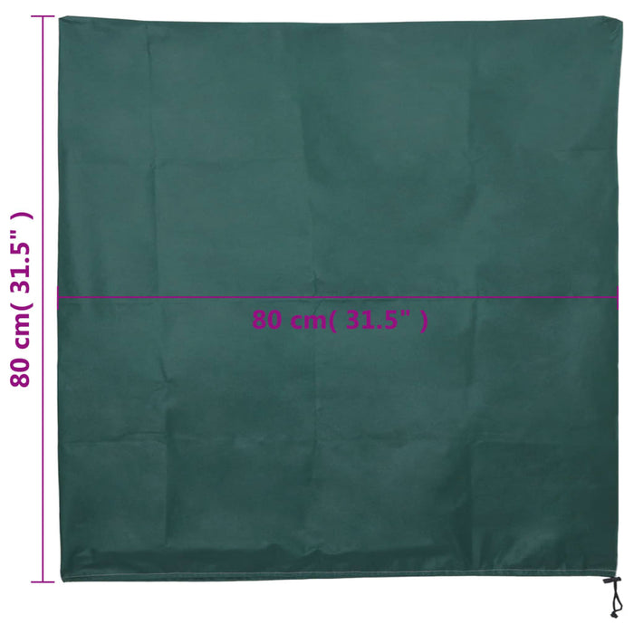 Protecții fleece pt plante, cu șnur, 12 buc 70 g/m² 0,8x0,8 m - WALTI WALTI